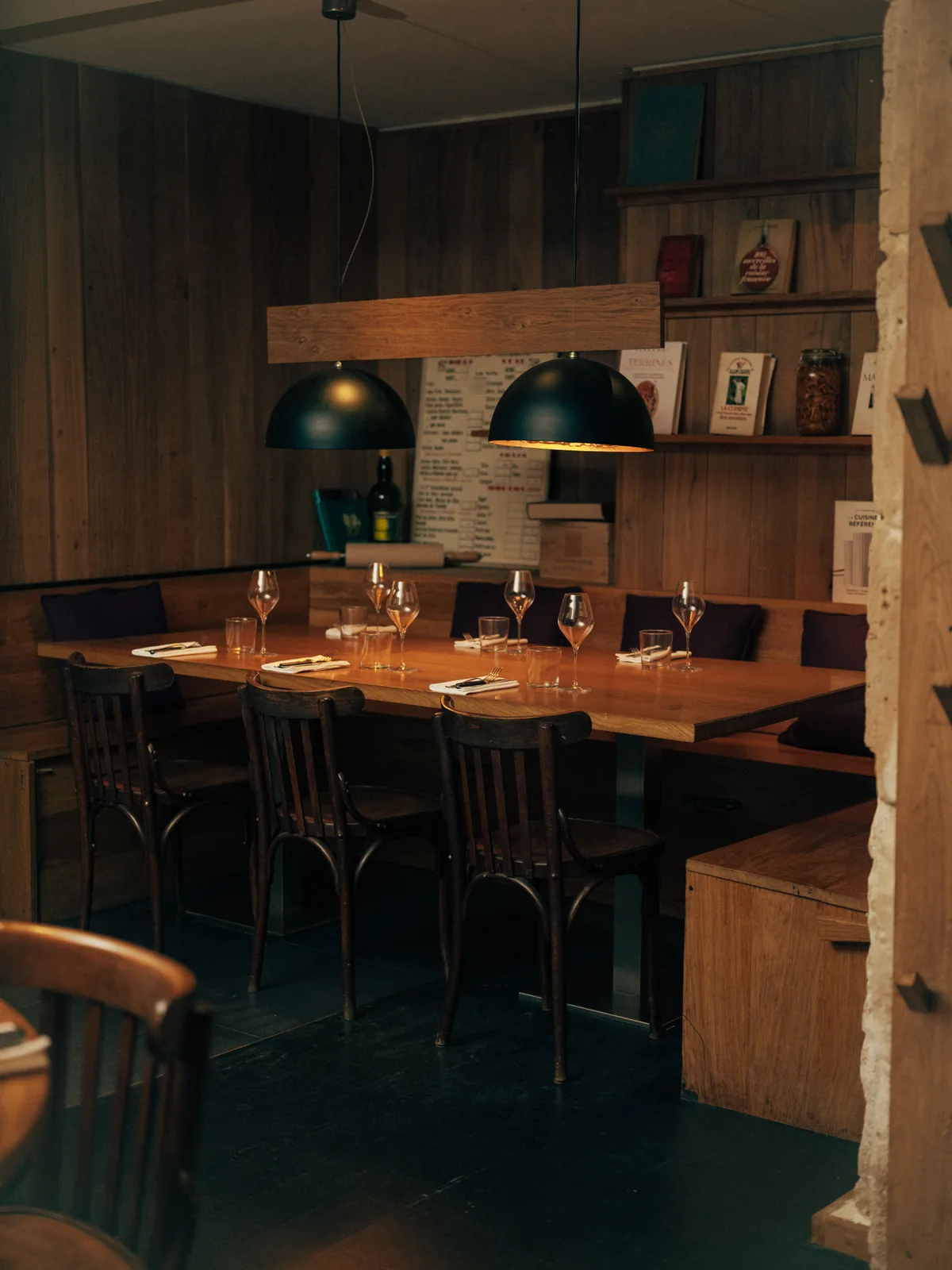 Salle du restaurant Bombance, privatisation événements privés Paris Marais